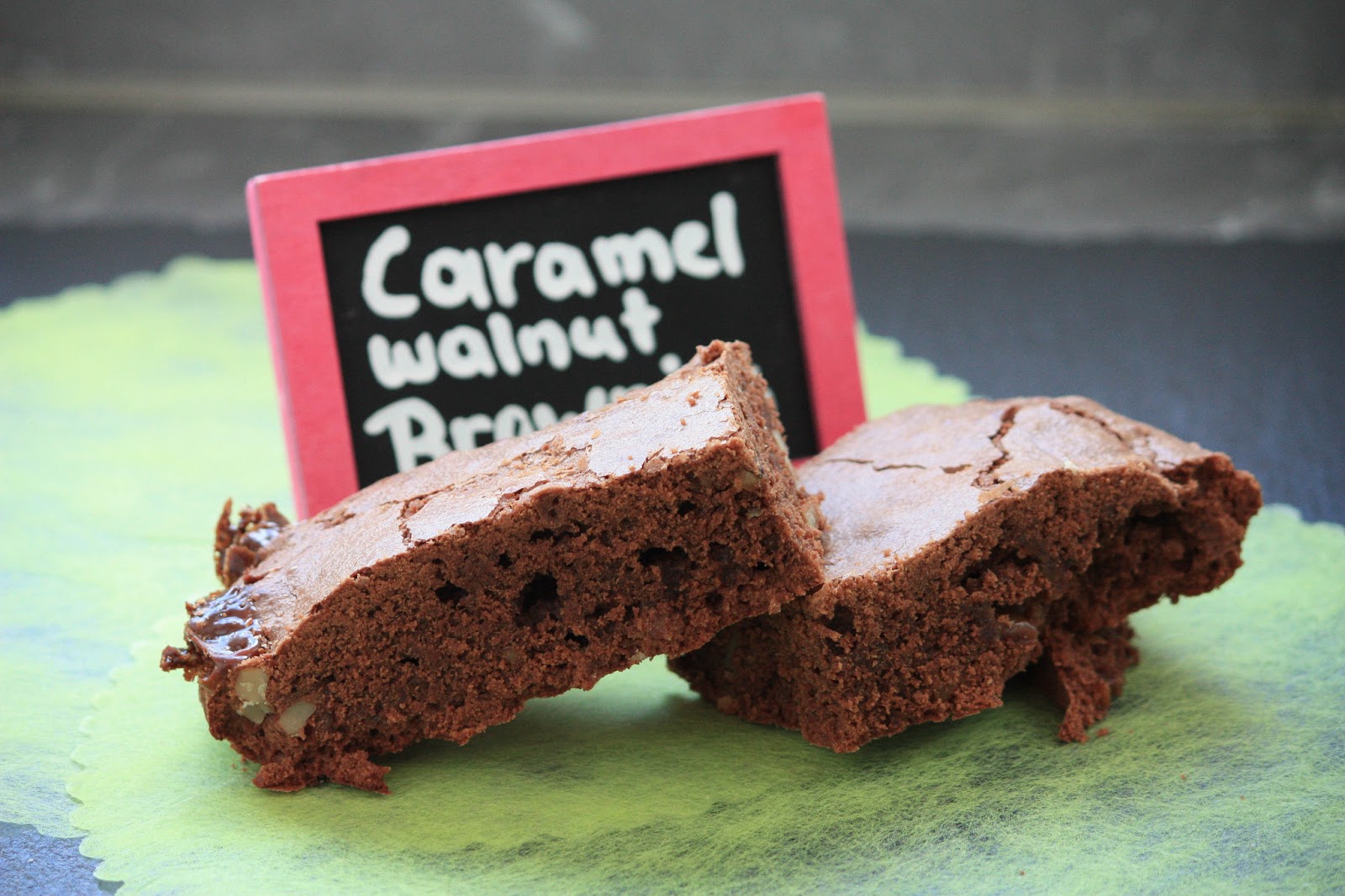 Passion Meets Creativity Caramel Walnut Brownies