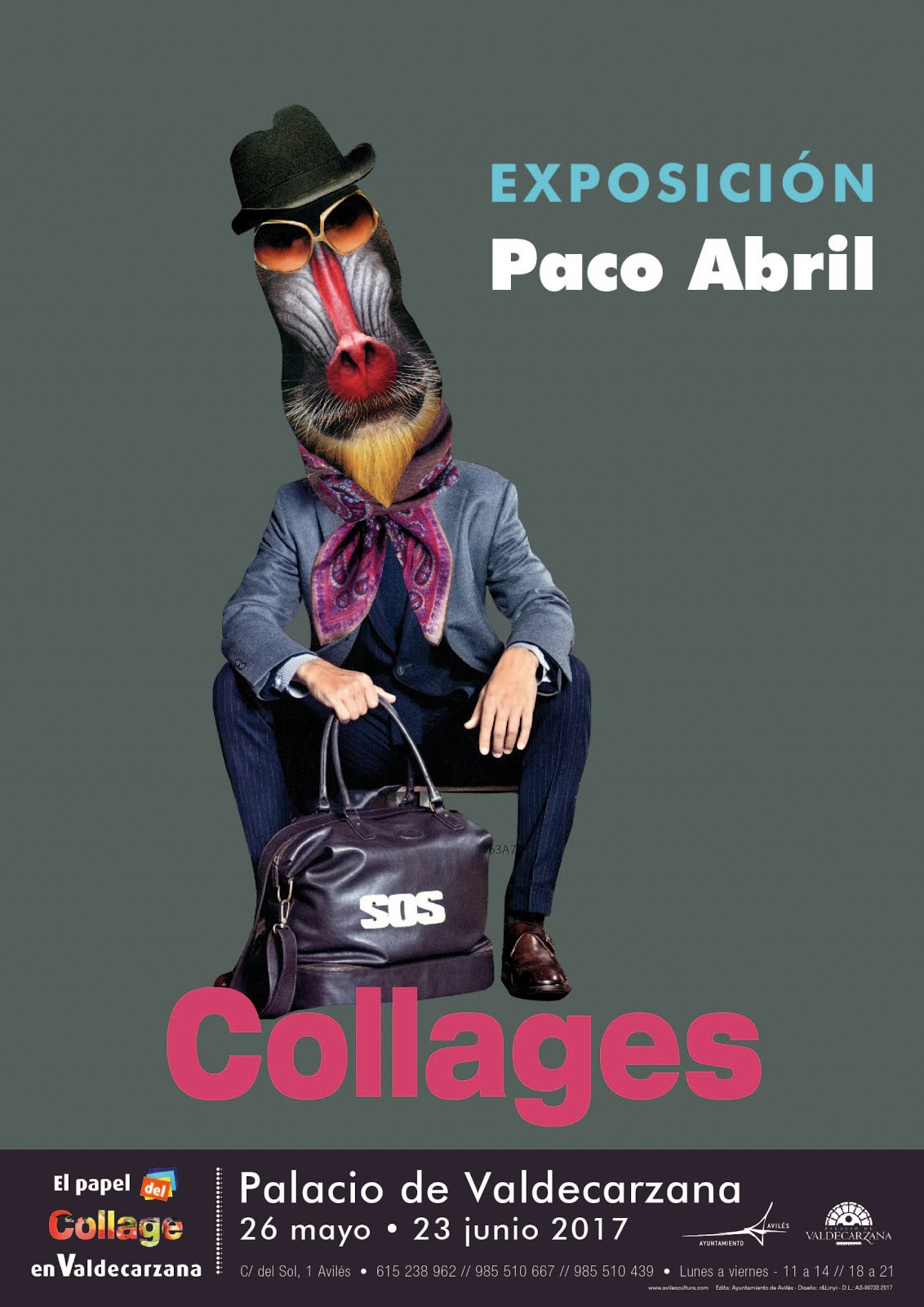 EXPOSICIÓN DE COLLAGES EN EL PALACIO DE VALDECARZANA, Avilés