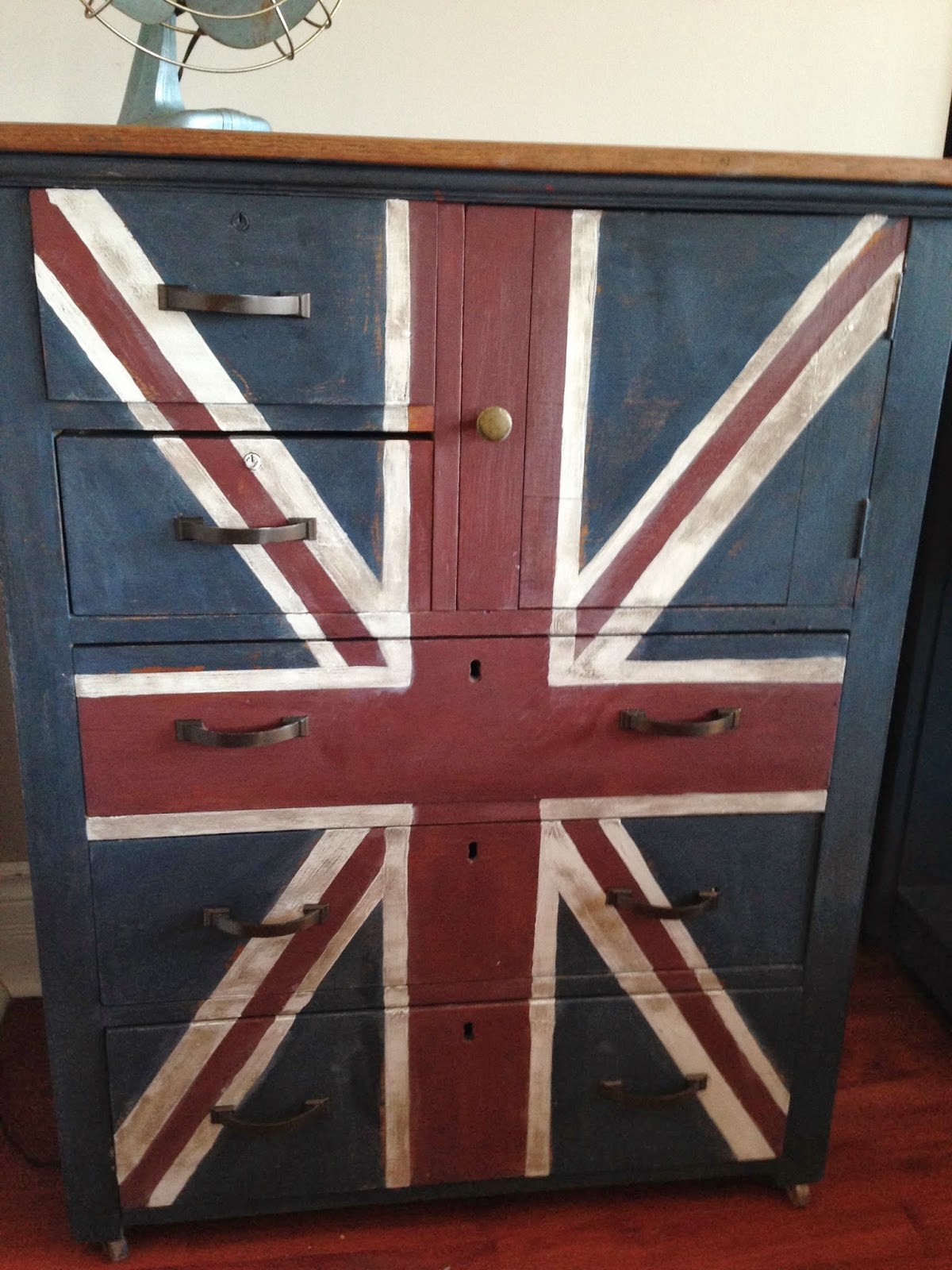 Repurposed Gems Union Jack Dresser
