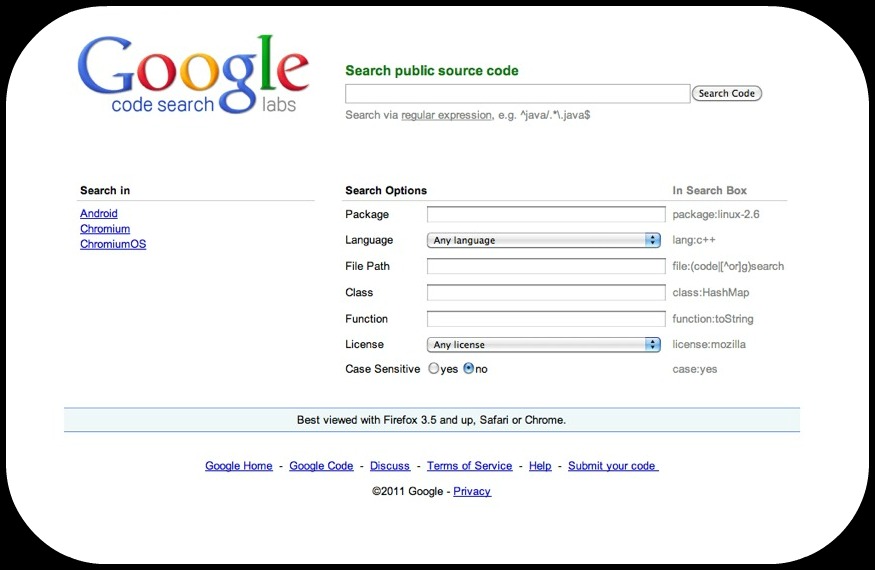 google code search