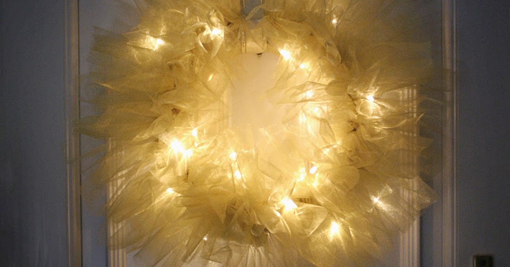 DIY Tulle and Light Wreath Christmas Lights Shop Blog