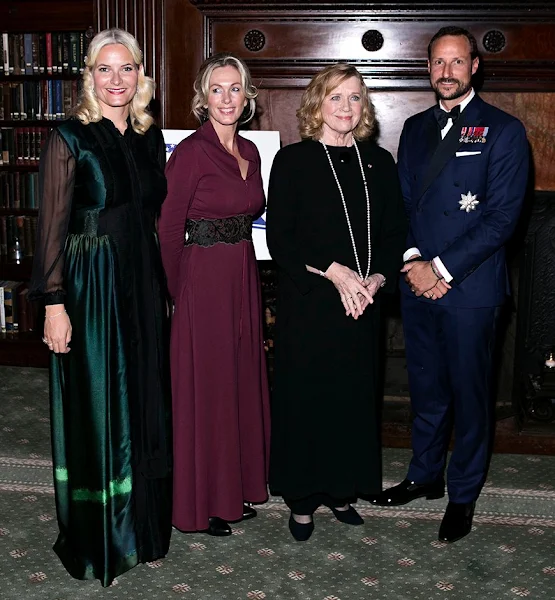 Crown Prince Haakon and Crown Princess Mette-Marit of Norway attended the gala dinner of the Norwegian-American Chamber of Commerce (NACC) at Metropolitan Club 