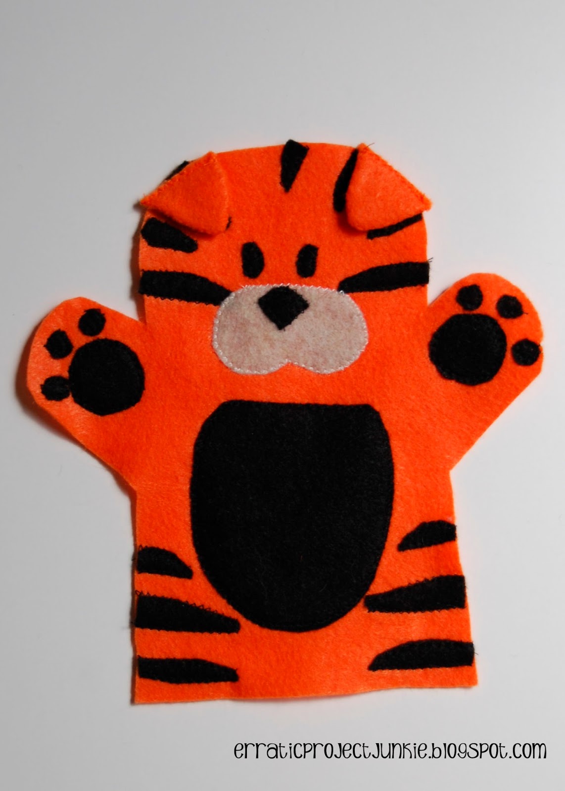 Erratic Project Junkie "W" is for Wild Animal Hand Puppets