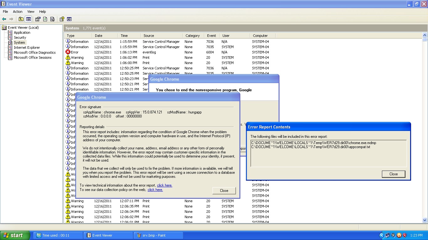 Troubleshooting Windows Errors And Solutions event id 1002 Application
