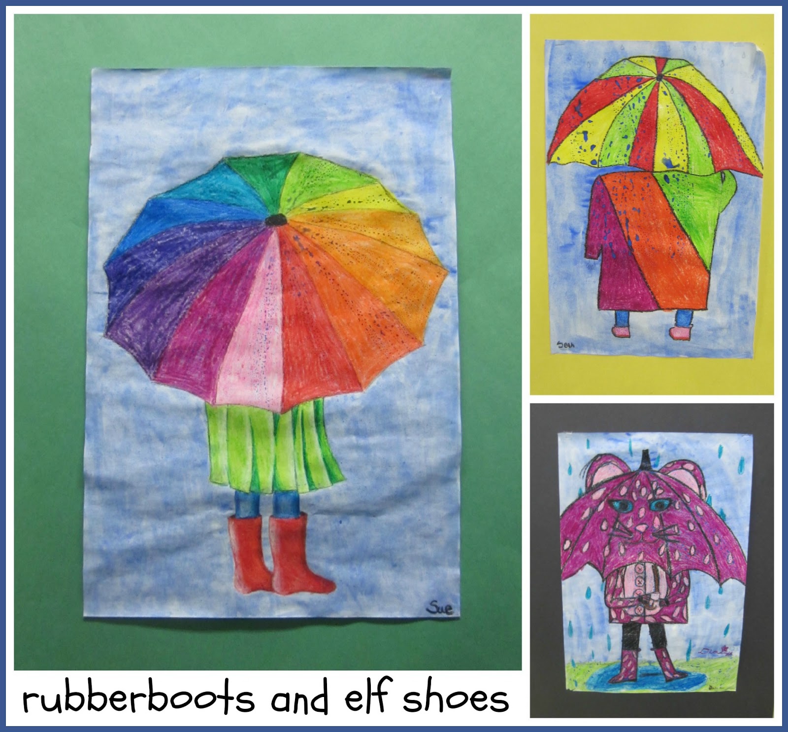 The Rain Came Down: read and play - rubber boots and elf shoes