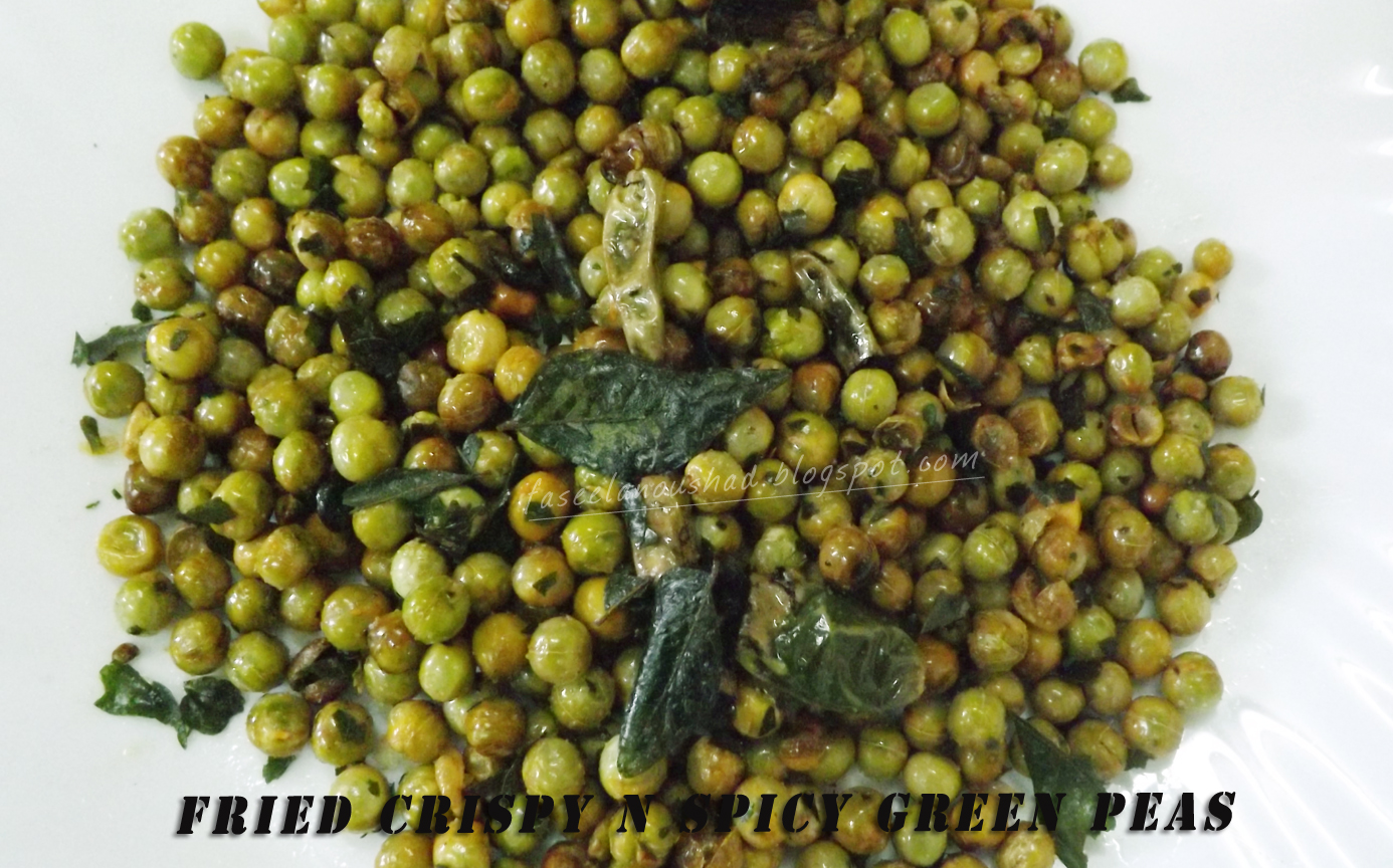 GOOD FOOD ENDS WITH GOOD TALK Fried Crispy n Spicy Green Peas