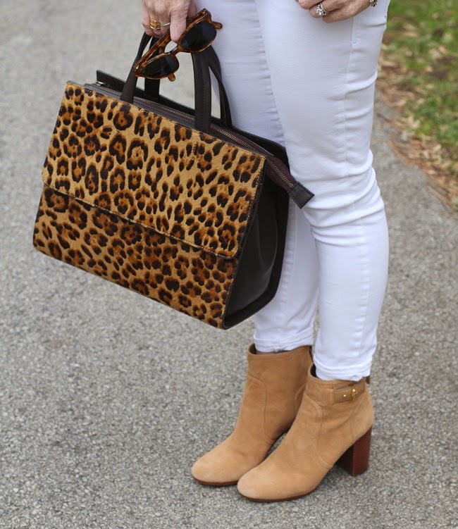 tory burch booties, boden leopard handbag