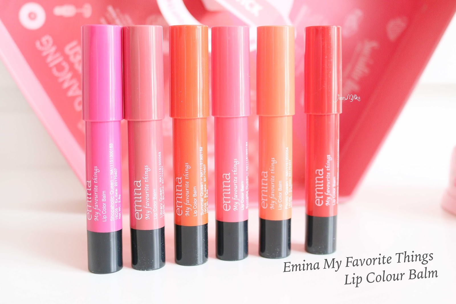 Emina My Favourite Things Lip Colour Balm Review & Swatch Jean Milka