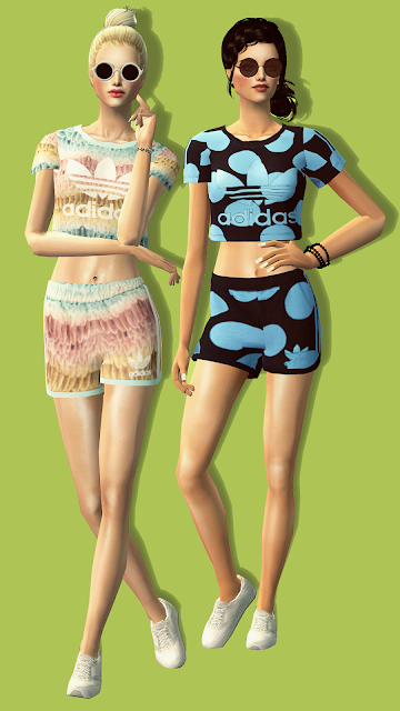 sims -  The Sims 2. Женская одежда: повседневная. Часть 3. - Страница 42 Adidas