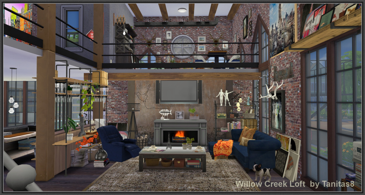 My Sims 4 Blog Willow Creek Loft by Tanitas8
