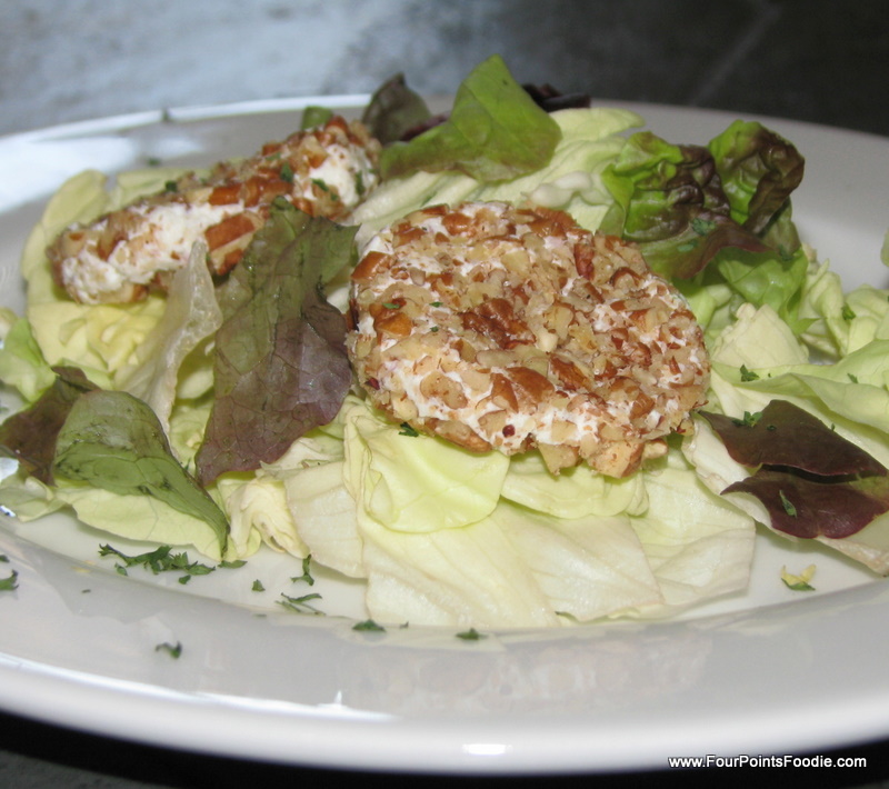 The Four Points Foodie Pecan Crusted Goat Cheese Salad