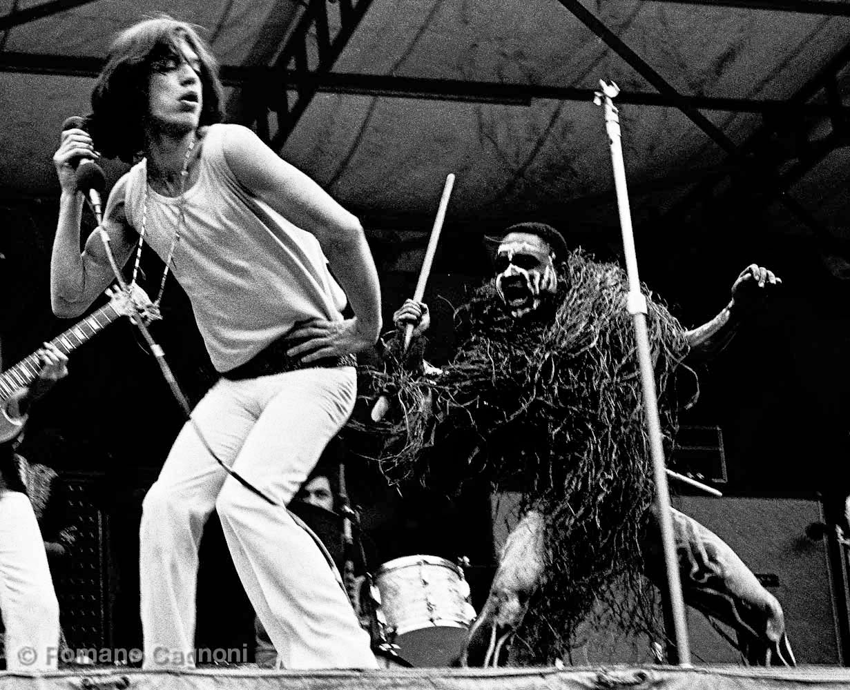 Black and White Photographs of The Rolling Stones Live in Hyde Park in