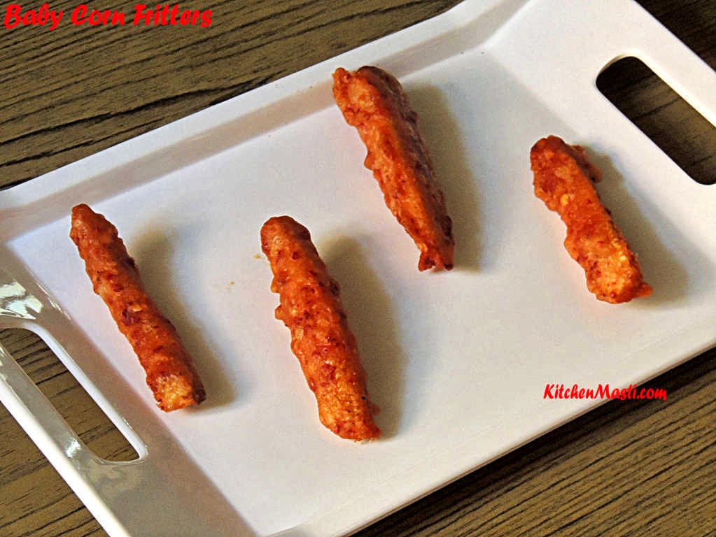 Baby Corn Fritters Recipe Vegetarian Recipes