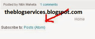 Remove Subscribe to Posts Atom from your Blogger Remove Subscribe to Posts Atom from your Blogger