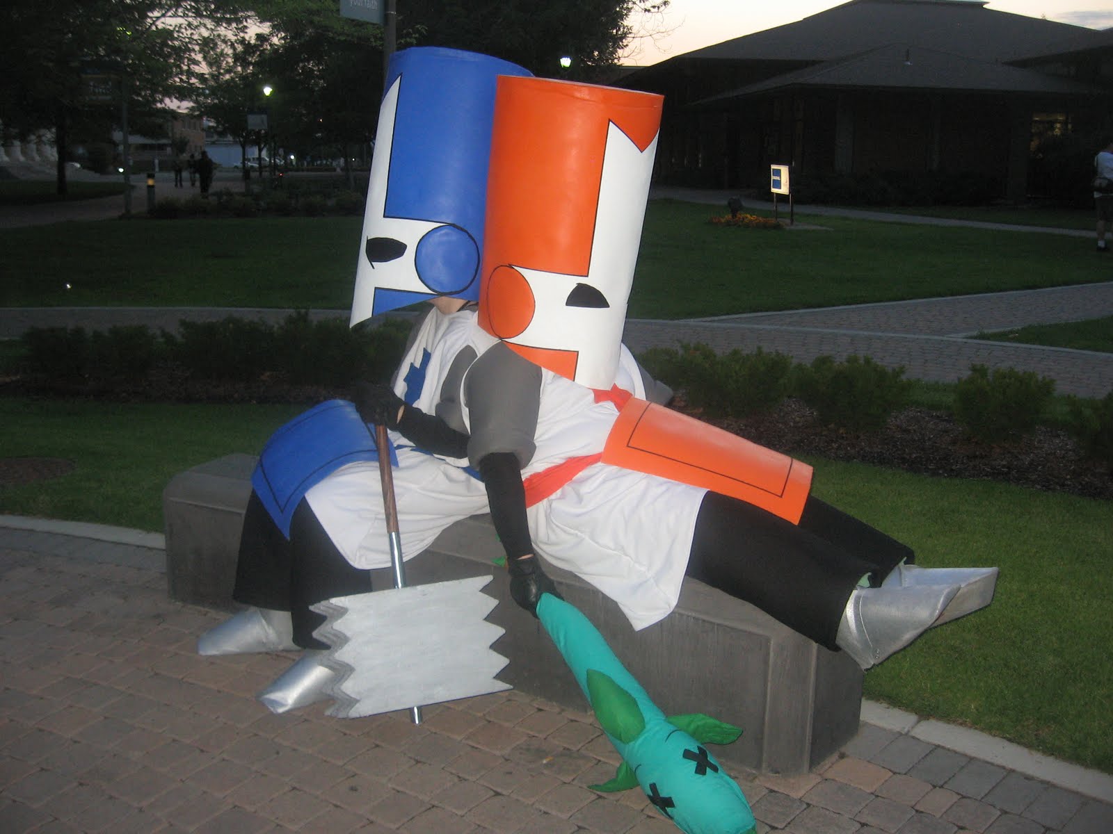 Rose Colored Glass Half Full Castle Crasher Costume