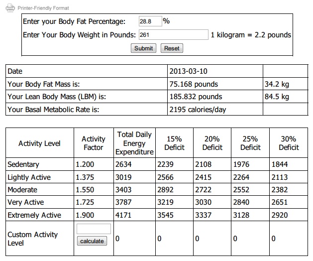 katch mcardle bmr calculator katch mcardle bmr calculator