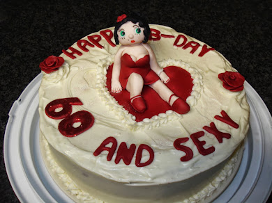 Red Velvet Betty Boop Cake 60th Birthday