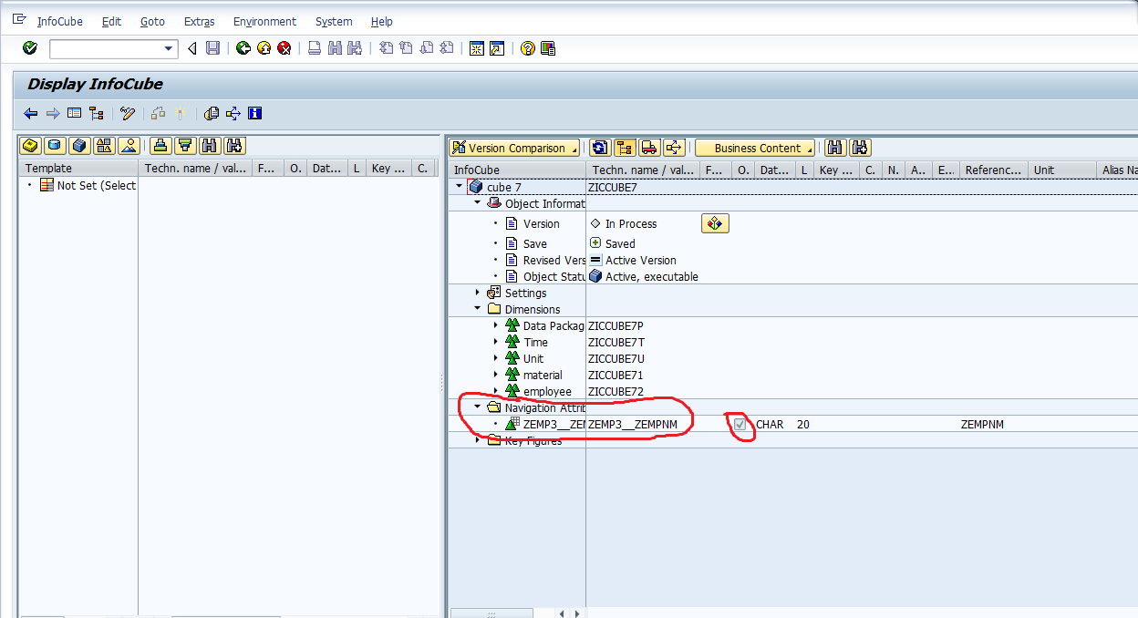 SAP BI, SAP BW, SAP Analytics cloud Navigational Attributes