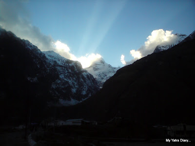 Dazzling views in the Mana Village near Badrinath in Uttarakhand