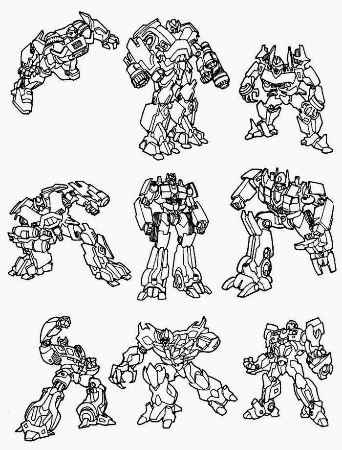 Desenhos dos Transformers para Colorir e Imprimir Desenhos para
