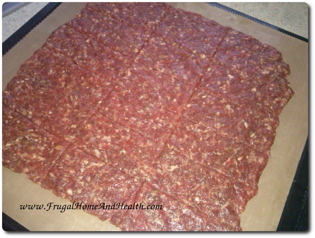 Frugal Home and Health Homemade Beef Jerky using Ground Beef