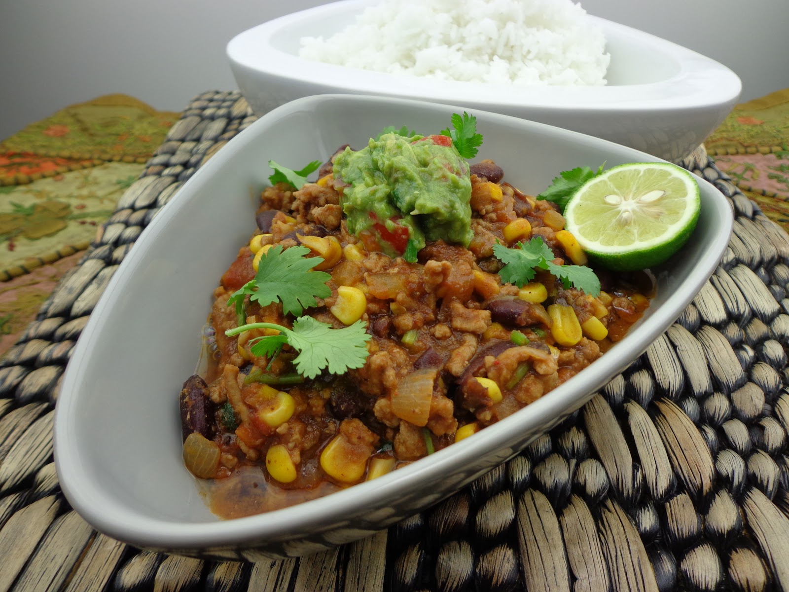 Allergen free mum Turkey mince chilli con carne