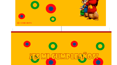 Invitación de cumpleaños de Alvin y las Ardillas