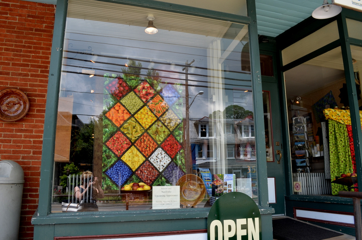 Westie Julep Back From Fabric Shopping in the Amish Countryside of