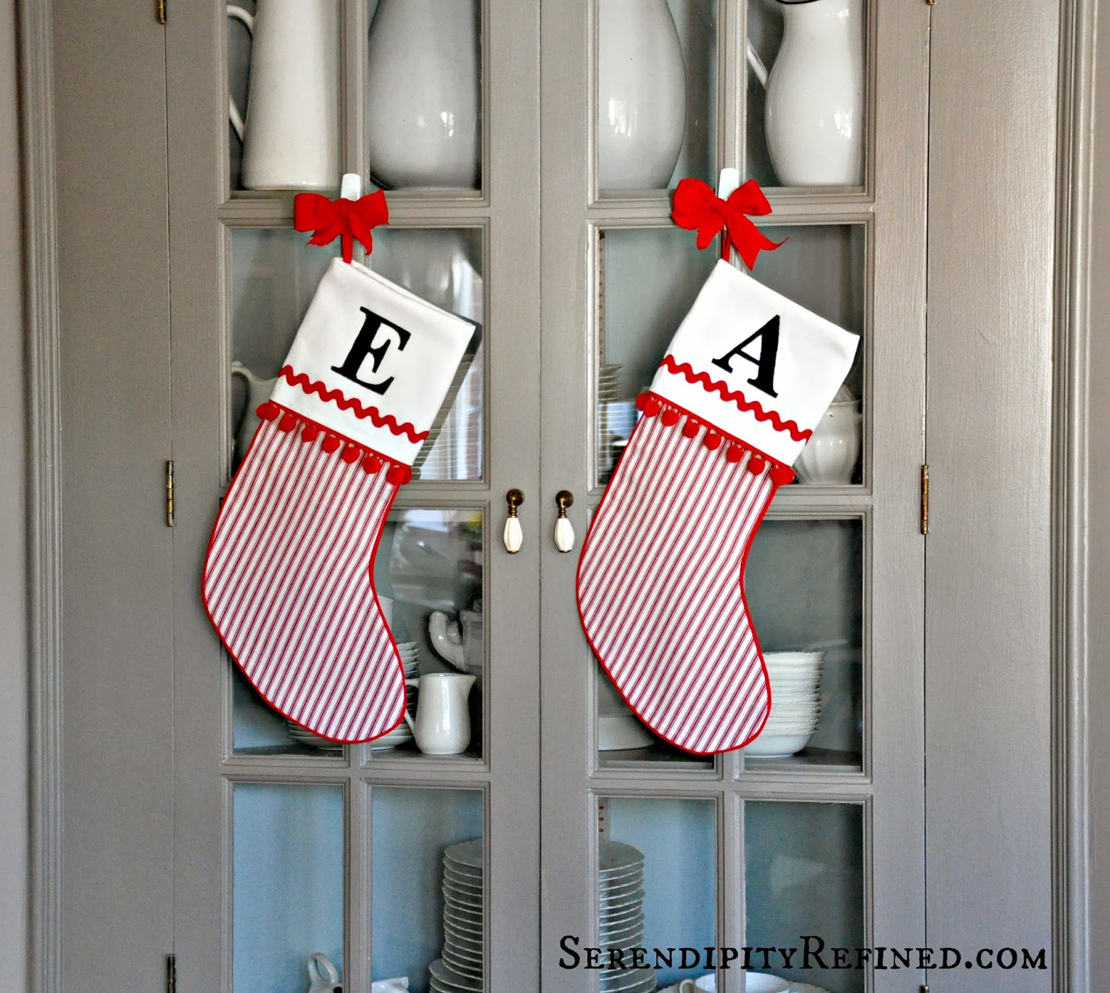 Serendipity Refined Blog: How to Make A Christmas Stocking (Free Pattern)