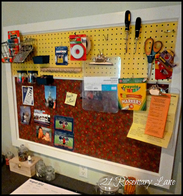 21 Rosemary Lane Our Homemade Peg and Pin Board