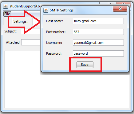 mail program in java