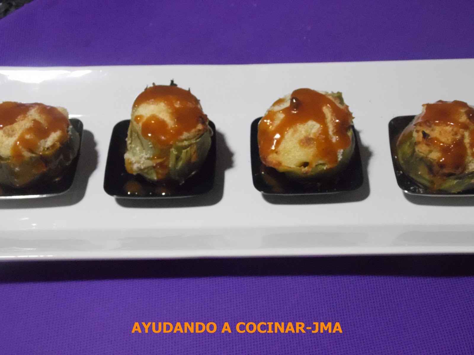 Alcachofas Rellenas De Gambas
