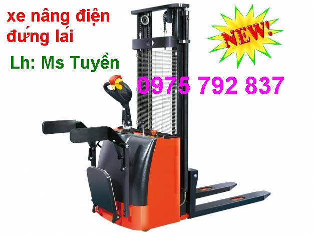 hàng mới về: Xe nâng điện đứng lái 1.5t - 3m Noveltek- Taiwan, giá cực rẻ (Lh 0975 792 837)