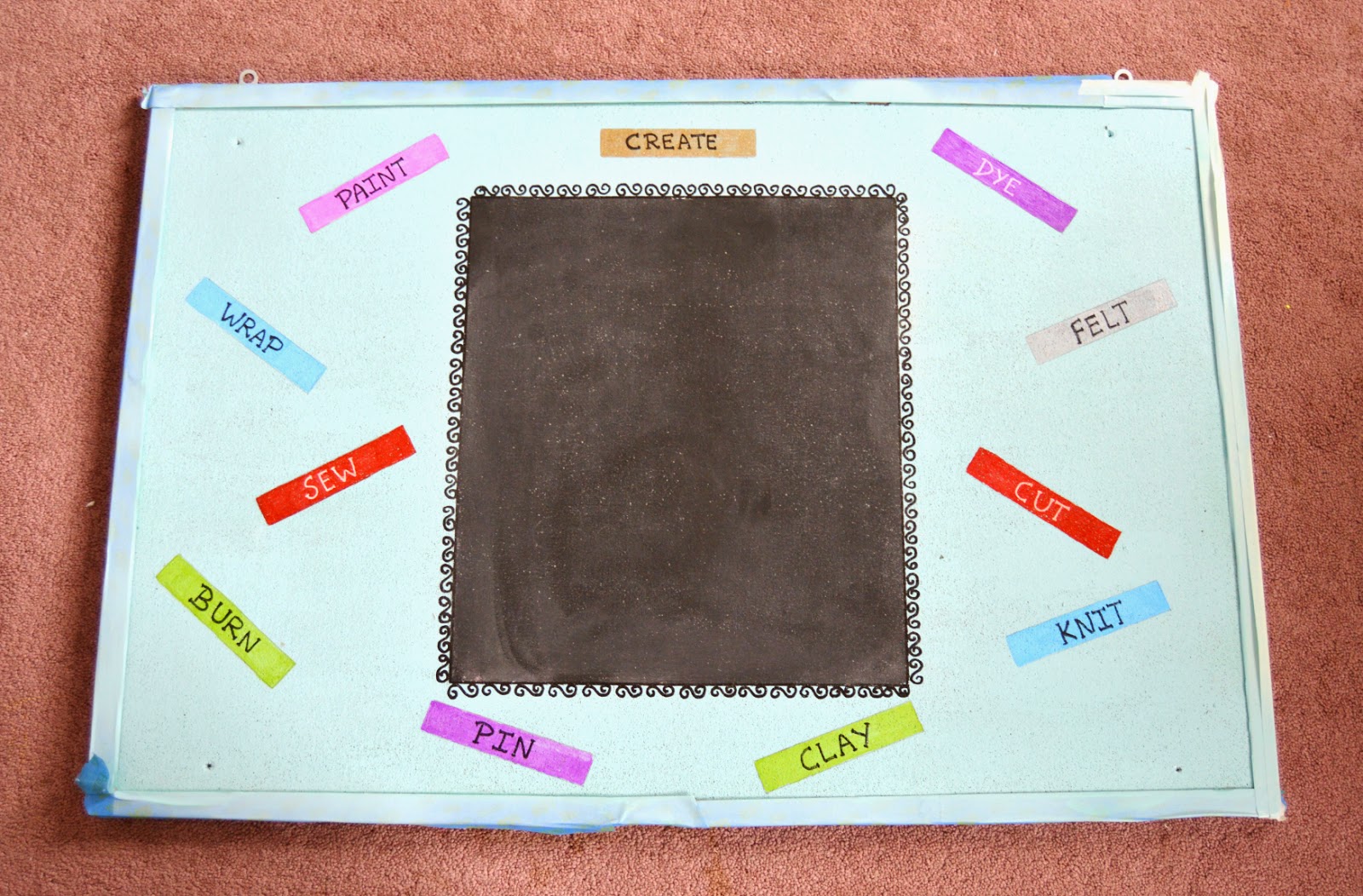 Vikalpah How To Corkboard to Chalkboard + Inspiration board
