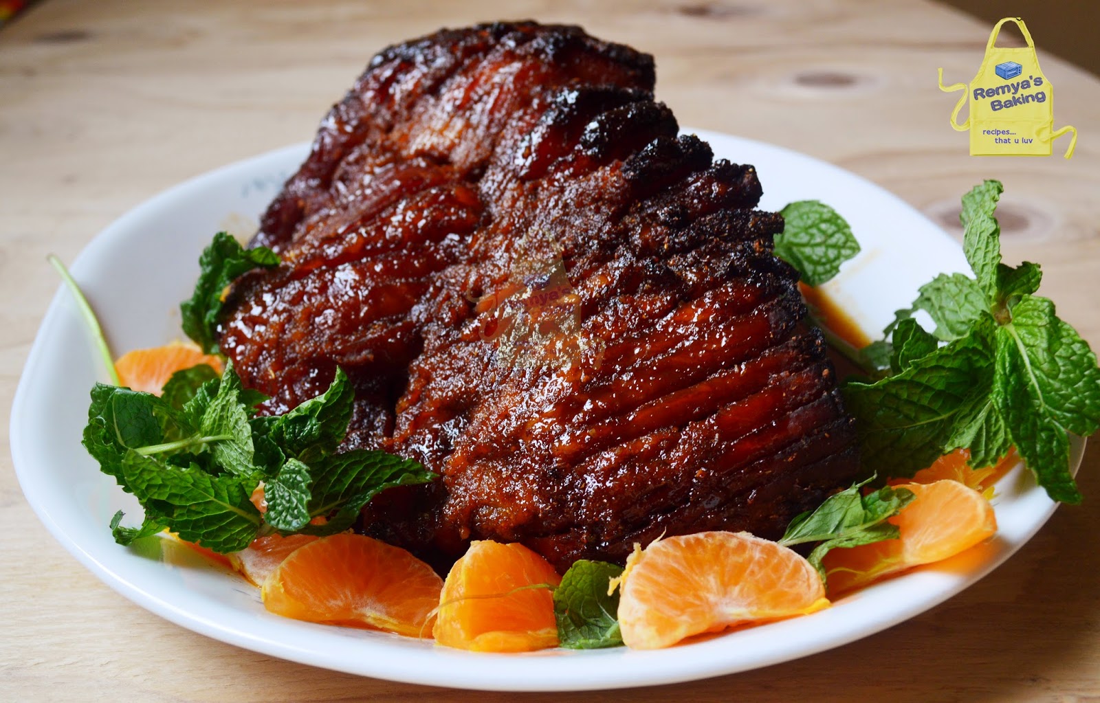 Remya's Baking Orange Glazed Smoked Ham