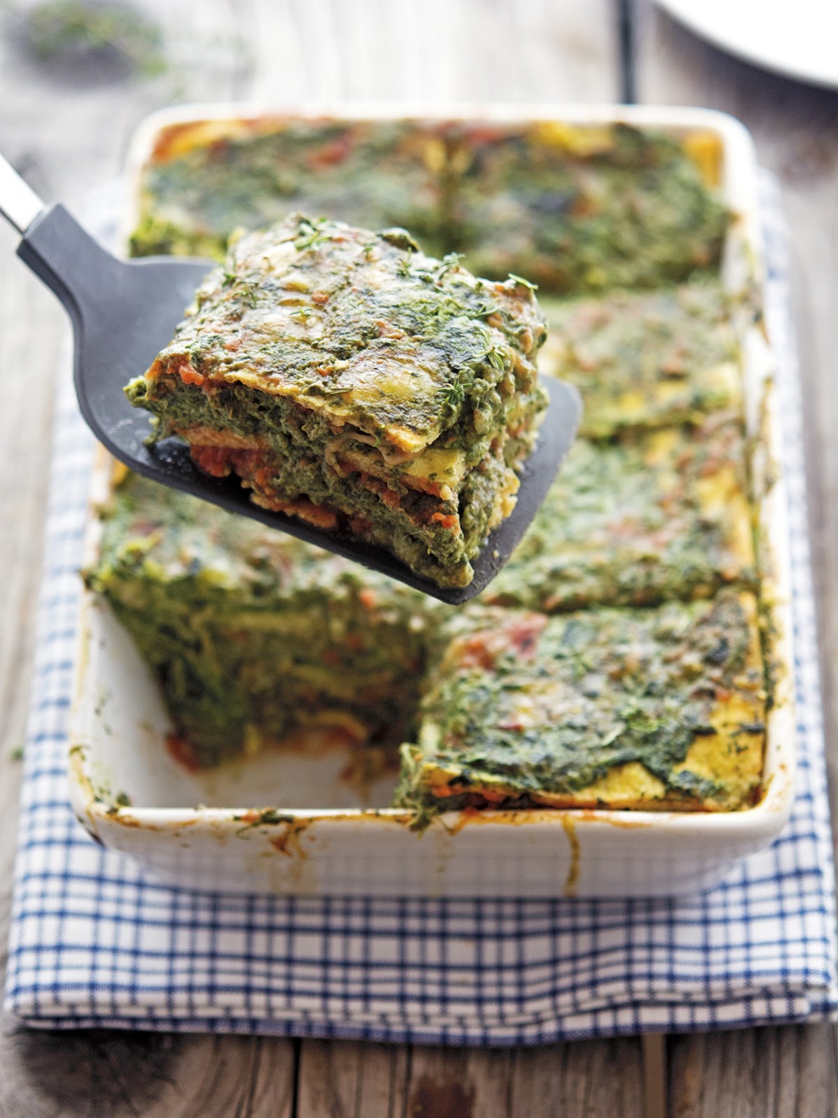 The Iron You Cauliflower Noodle Spinach Lasagna