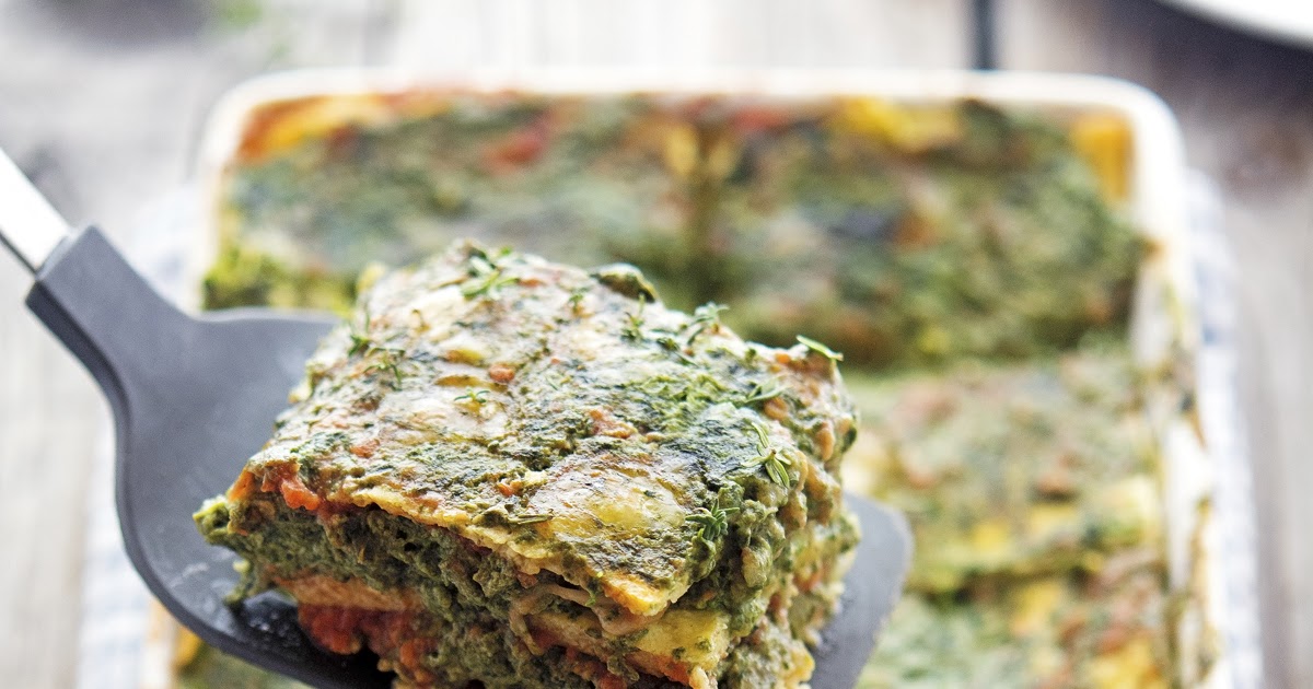 The Iron You Cauliflower Noodle Spinach Lasagna