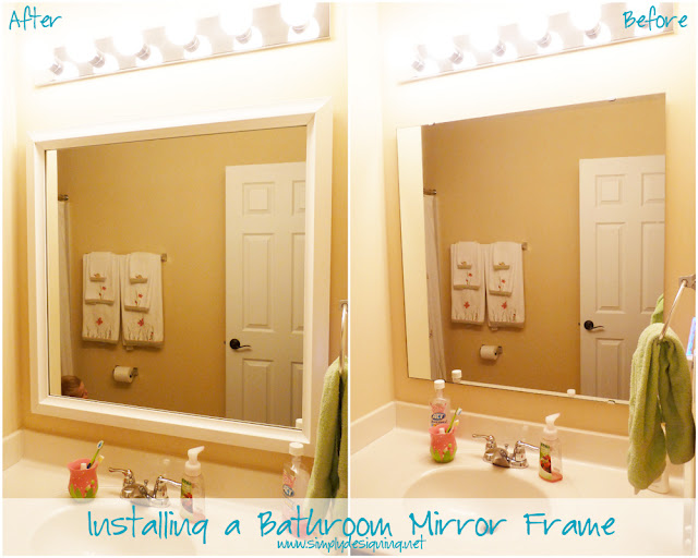 Mirror+Mate+Before+and+After+Collage Installing Bathroom Mirror Frames 1 Installing Bathroom Mirror Frames