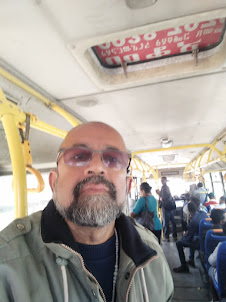 Travelling on the local bus in Addis Ababa
