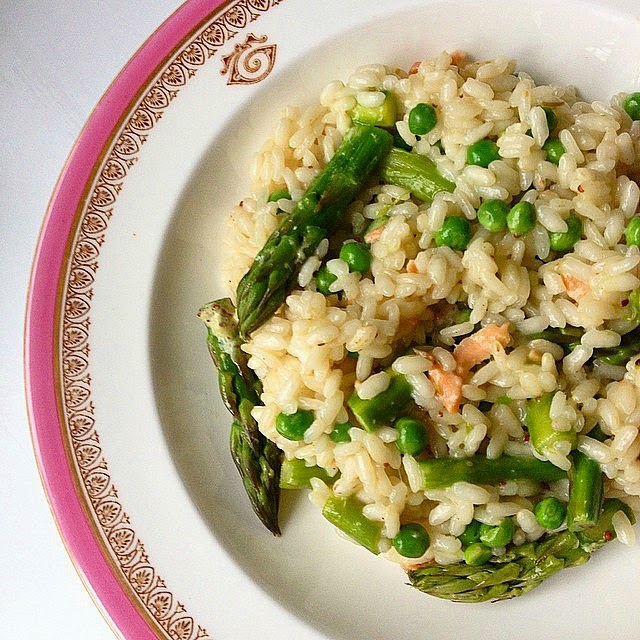Asparagus & Salmon Risotto