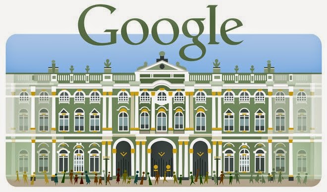 В честь юбилея Эрмитажа на главной странице поисковика Google появился обновленный логотип компании