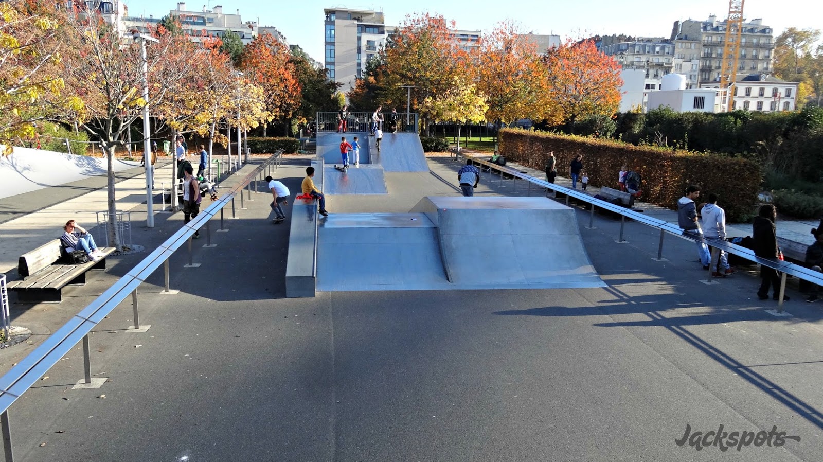 Juillet 2018 Le nouveau skatepark des Batignolles à Paris Jackspots