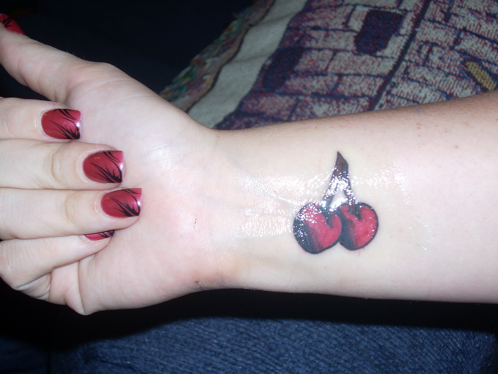 Women Fashion Trend Cherry Blossom Tattoo Designs
