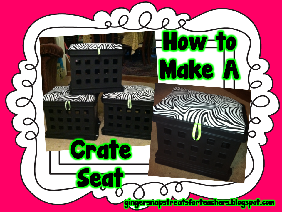 Ginger Snaps How to Make a Crate Seat