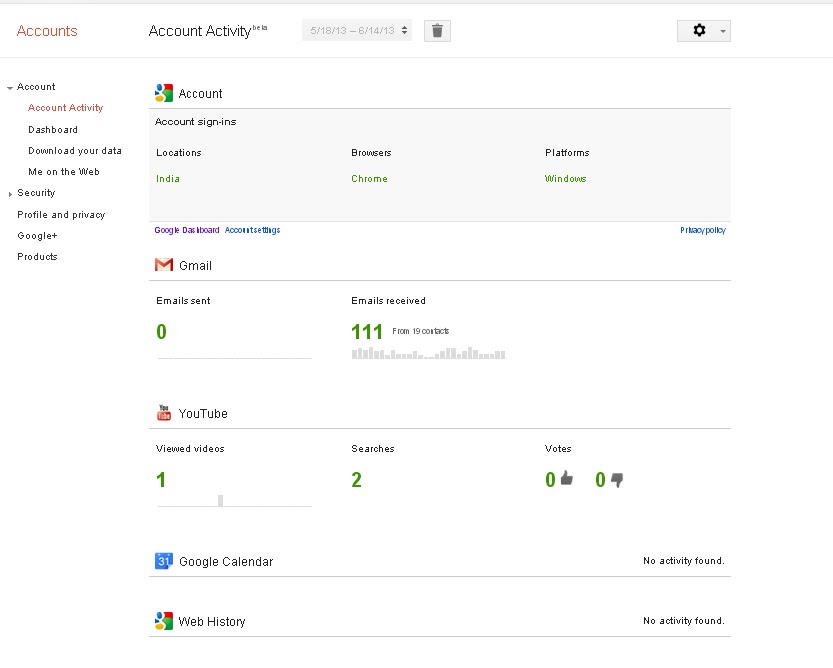 Monitor your Google Account Activity using inbuilt Feature TWEAKS4MYPC
