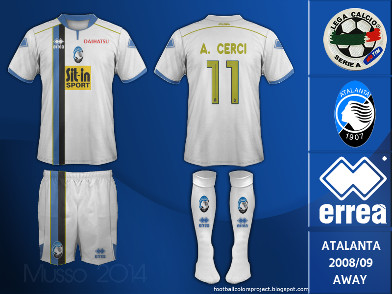 footballcolorsproject Atalanta Bergamasca Calcio Temp.200809 Serie A