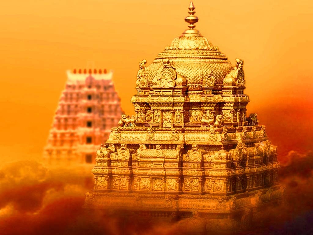 HINDU GOD WALLPAPERS: Tirumala Tirupathi - Gold Temple