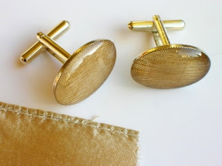 Wedding dress cufflinks for the groom