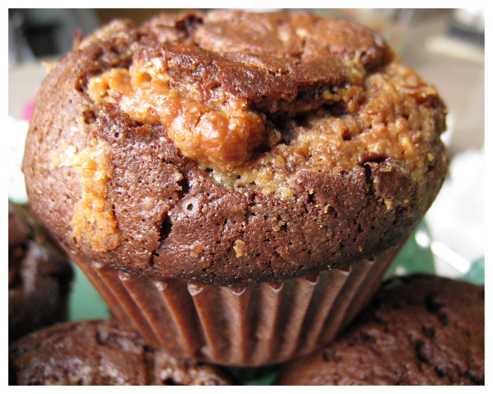 Cosas con Encanto PEANUT BUTTER AND CHOCOLATE MUFFINS. MUFFINS DE