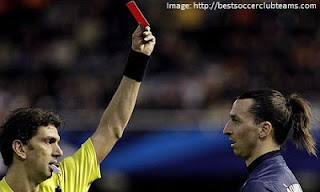 Zlatan Ibrahimovic's red card against Valencia